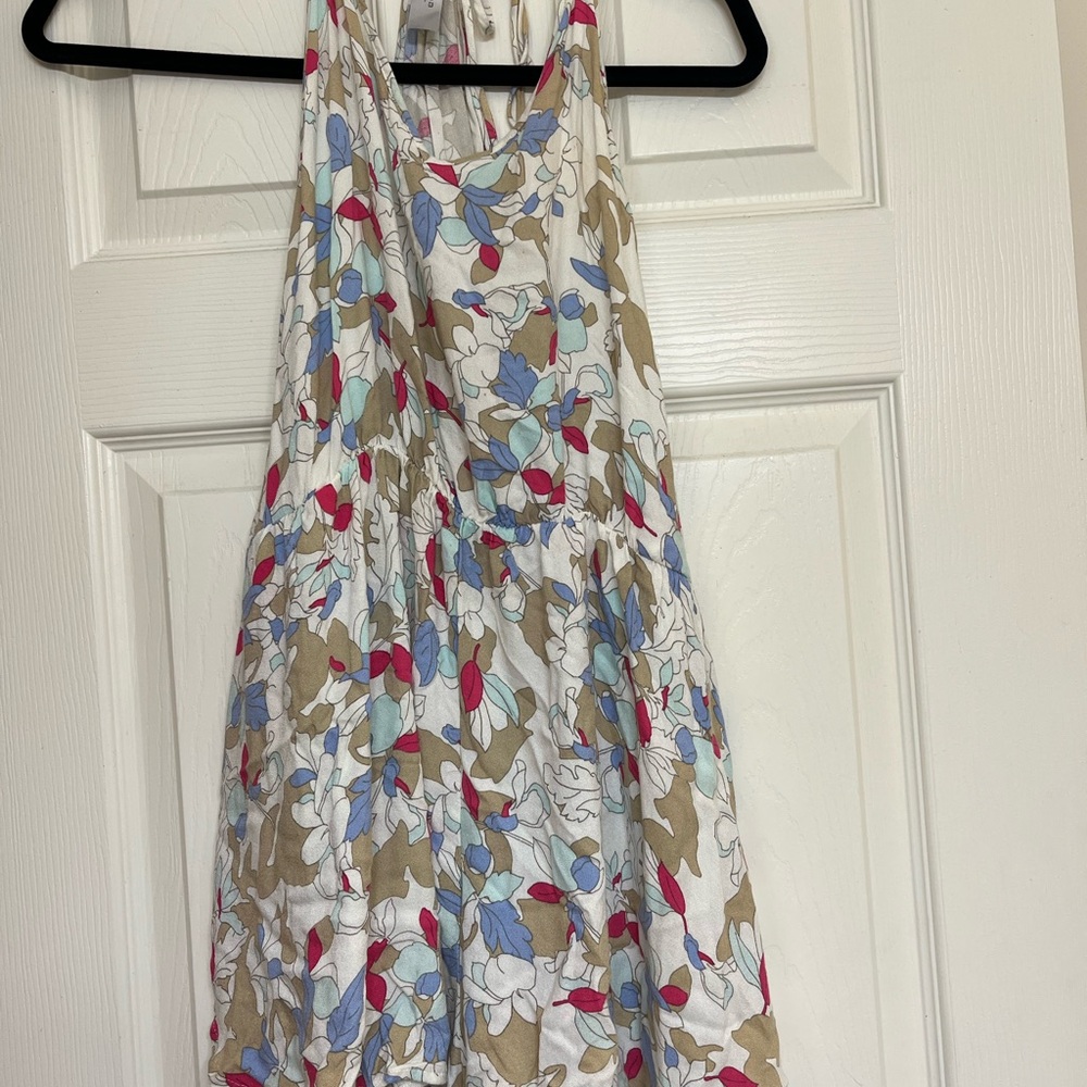 Mahina L lightweight floral multi color romper